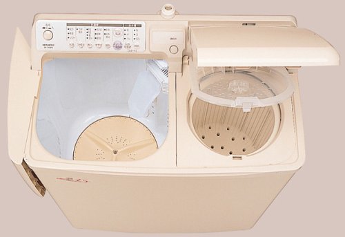 HITACHI 青空 自動2槽式洗濯機 パインベージュ PA-T45K5-CP